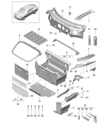 Face avant / Pièces détachées 991.2 Carrera 2017-19