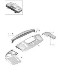 Trim / Engine compartment 991.2 Carrera 2017-19