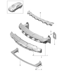 VORDERER Stoßstangenträger 991.2 Carrera 2017-19