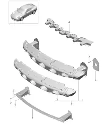 VORDERER Stoßstangenträger - GTS, PR:011 - 991.2 Carrera 2017-19
