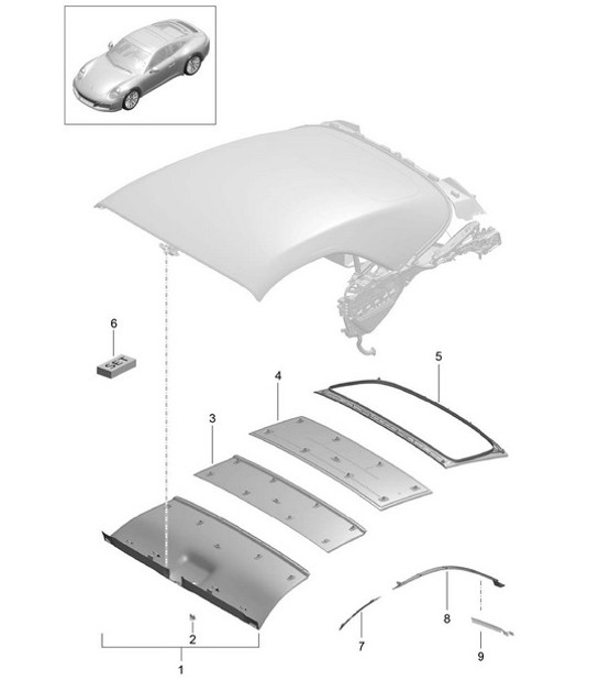 Diagram 811-040 Porsche 955  Cayenne Turbo S 4.5L 2006>> Body