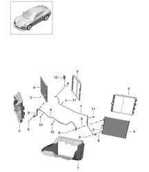 Circuito frigorifero - ANTERIORE - 991.2 Carrera 2017-19