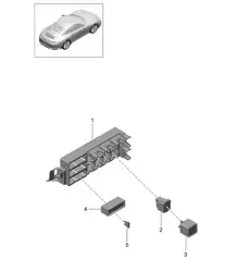 Central electrics / Rear end 991.2 Carrera 2017-19