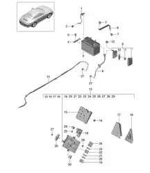Batería / Distribuidor de corriente 991.2 Carrera 2017-19