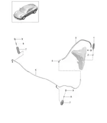 Headlight washer system - PR:288 - 991.2 Carrera 2017-19