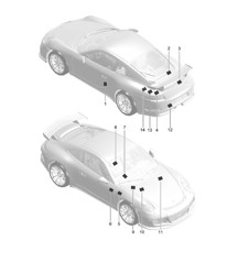 Signs / notices 991 R/GT3/RS 2014-21