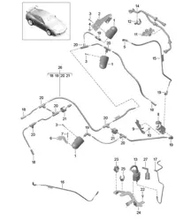 Unterdrucksystem / Motor 991 R/GT3/RS 2014-21