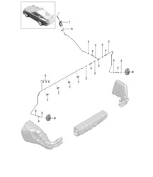 Impianto di scarico/impianto di aspirazione 991 R/GT3/RS 2014-21