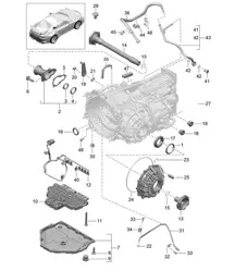 - PDK - Boîte de vitesses / Pièces détachées (Modèle : CG190,CG192, CG195) 991 R/GT/GT3 2014-21