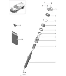 Amortisseur de vibrations - PASM, PR:475 - 991 GT3/RS 2018>>