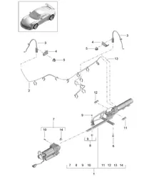 Level adjustment / Front axle 991 R/GT3/RS 2014-17
