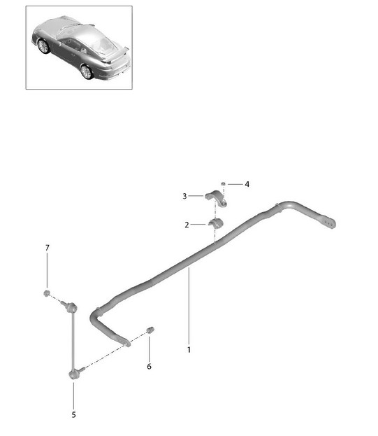 Barra antirollio 991 R/GT3/RS 2014-17