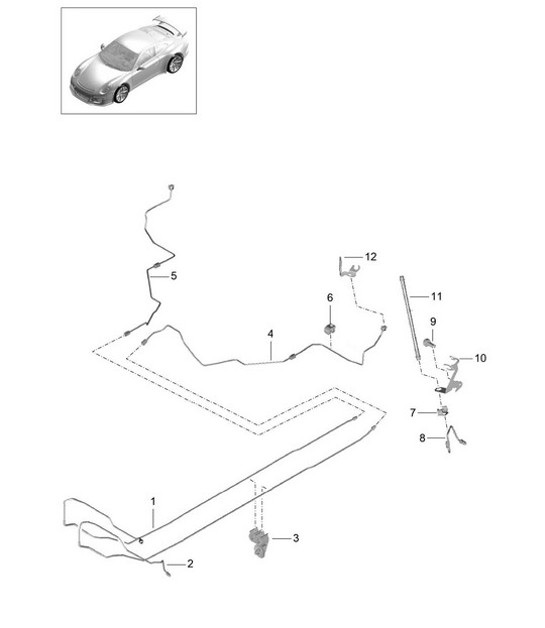 Diagram 604-010 Porsche 997 (911) MK2 2009-2012 Ruedas, Frenos