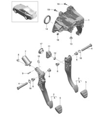 Pedals 991 R/GT3/RS 2014-21