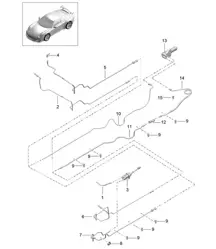 Kupplungsbetätigung / Kupplungsgeberzylinder / Kupplungsnehmerzylinder / Leitungen - PR:486 - 991 GT3/RS 2018>>