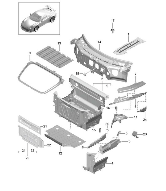 Front end / Individual parts 991 GT3 2014-21