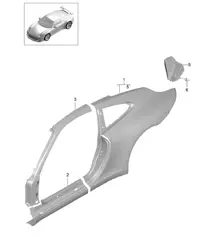 Side part - Outer - 991 GT3 / 991 (911) R 2014-21