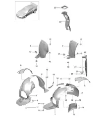 Wielkastvoering / Voeringen 991 GT3 RS 2014-21