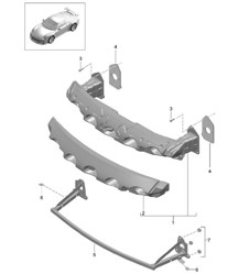 Support de pare-chocs avant 991 GT3 2018>>