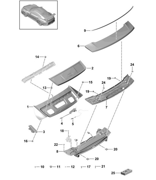 Diagram 803-025 Porsche 924S 2.5L 1986-87 