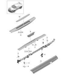 Trim / Sill 991 GT3 2014-21
