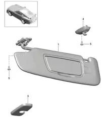 Sun vizors 991 GT3 >>2014