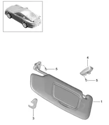 Sun vizors 991 GT3 2015>>