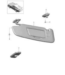 Sonnenblenden - PR:XLU,XMP - 991 GT3 2014-21