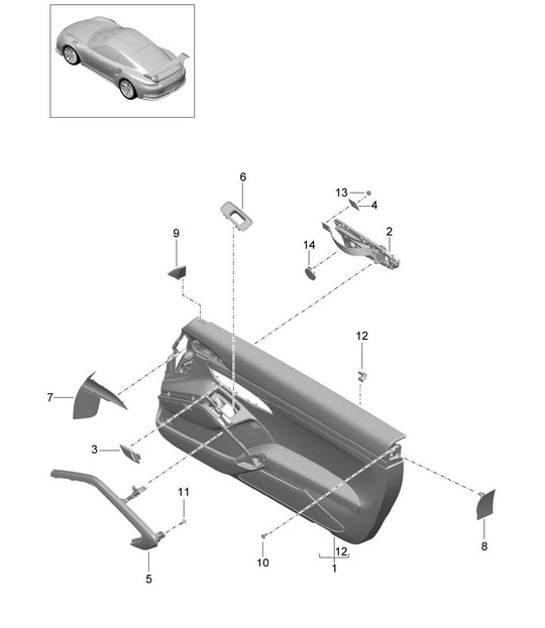 Diagram 808-015 Porsche Macan (95B) MK1 (2014-2018) Body