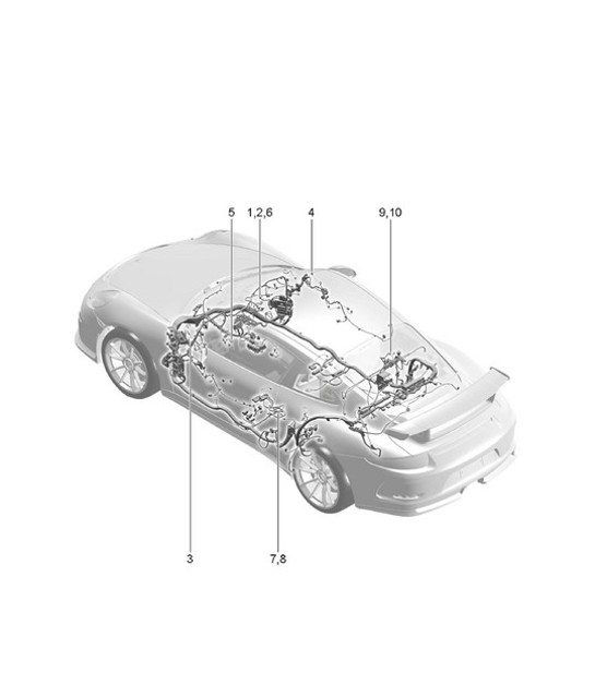 Diagram 902-060 Porsche 991 (911) MK1 2012-2016 Electrical equipment