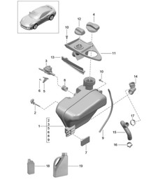 Water cooling 4 - Water reservoir - 991 Turbo / GT2 RS 2014-20