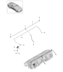 Air filter / Vacuum control 991 Turbo 3.8L 2014-20