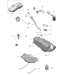 Fuel tank 991 Turbo / GT2 RS 2014-20