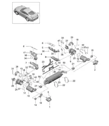 Exhaust system / Emission control / Exhaust gas turbocharger 991 GT2 RS 3.8L 2017-20