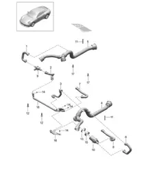 Front axle differential / Cooling 991 Turbo 2014-20