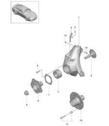 Wheel carrier / Wheel hub 991 Turbo 2017>>