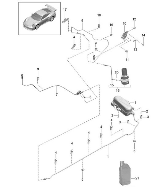 Diagram 402-004 Porsche Boxster 718 (982) 2017>> Front Axle, Steering 