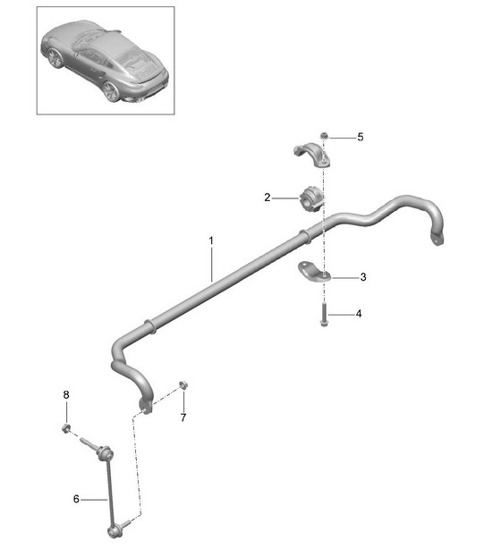 Stabilisatorstang - PR:475 - 991 Turbo >>2016