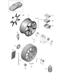 Ruedas con cierre centralizado - PR:478 - 991 Turbo 2017>>