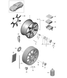 Wheels with central locking - PR:478 - 991 Turbo 2017>>
