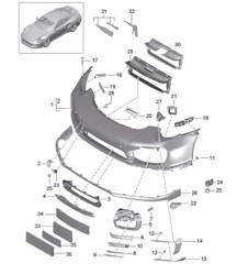 Voorbumper 991 Turbo >>2016