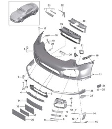 Front bumper 991 Turbo >>2016