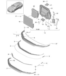 Alerón delantero 991 Turbo / Turbo S 2014-20