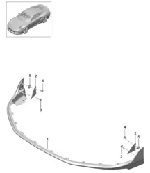 Spoiler delantero / Aerokit - PR:XAF,XAV - 991 Turbo 2010-14