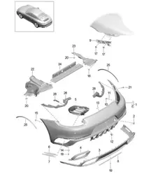 Paragolpes delantero - 2ª GENERACIÓN - 991 Turbo 2017>>