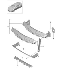 Bumperdrager - VOOR - 991 Turbo 2014-20