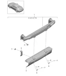 Stoßstangenträger - HINTEN - 991 Turbo >>2016