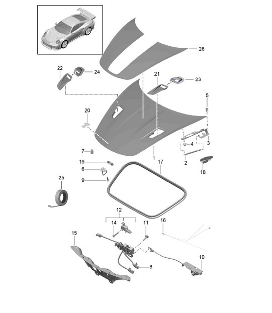 Capot Avant 991 GT2 RS 2014-20