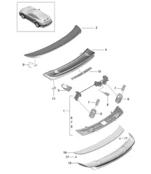 Rear spoiler 991 Turbo  >> 2016