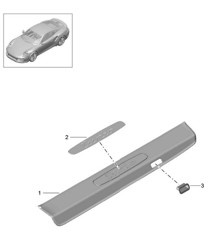 Sill trim strip / Sill inscription 991 Turbo >>2016
